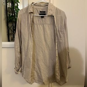 100% hemp button down shirt
